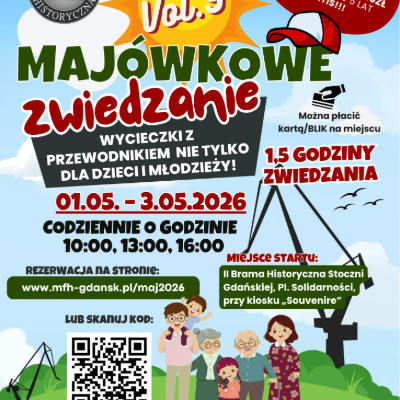 Link do opisu wydarzenia: Majówkowe zwiedzanie Stoczni Gdańskiej