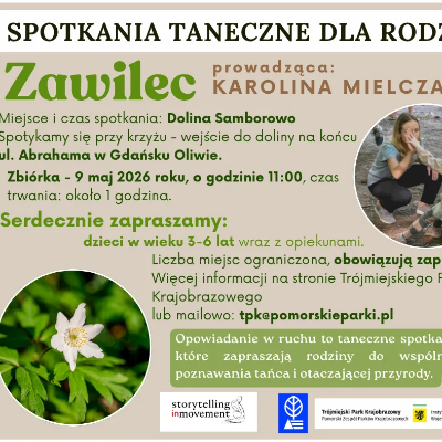 Link do opisu wydarzenia: Spotkania taneczne dla rodzin - Zawilec 
