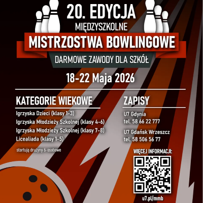 Link do opisu wydarzenia: 20 edycja Międzyszkolnych Mistrzostw Bowlingowych