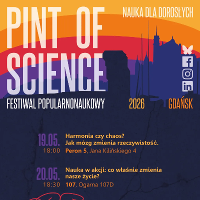 Link do opisu wydarzenia: Pint of Science Gdańsk 