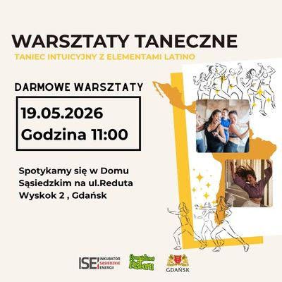 Link do opisu wydarzenia: Warsztaty taneczne Taniec intuicyjny z elementami latino