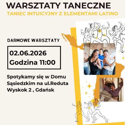 Link do opisu wydarzenia: Warsztaty taneczne : Taniec intuicyjny z elementami latino