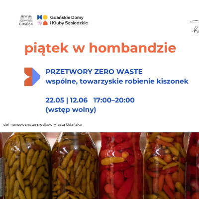 Link do opisu wydarzenia: 
Przetwory zero waste - wspólne robienie kiszonek
