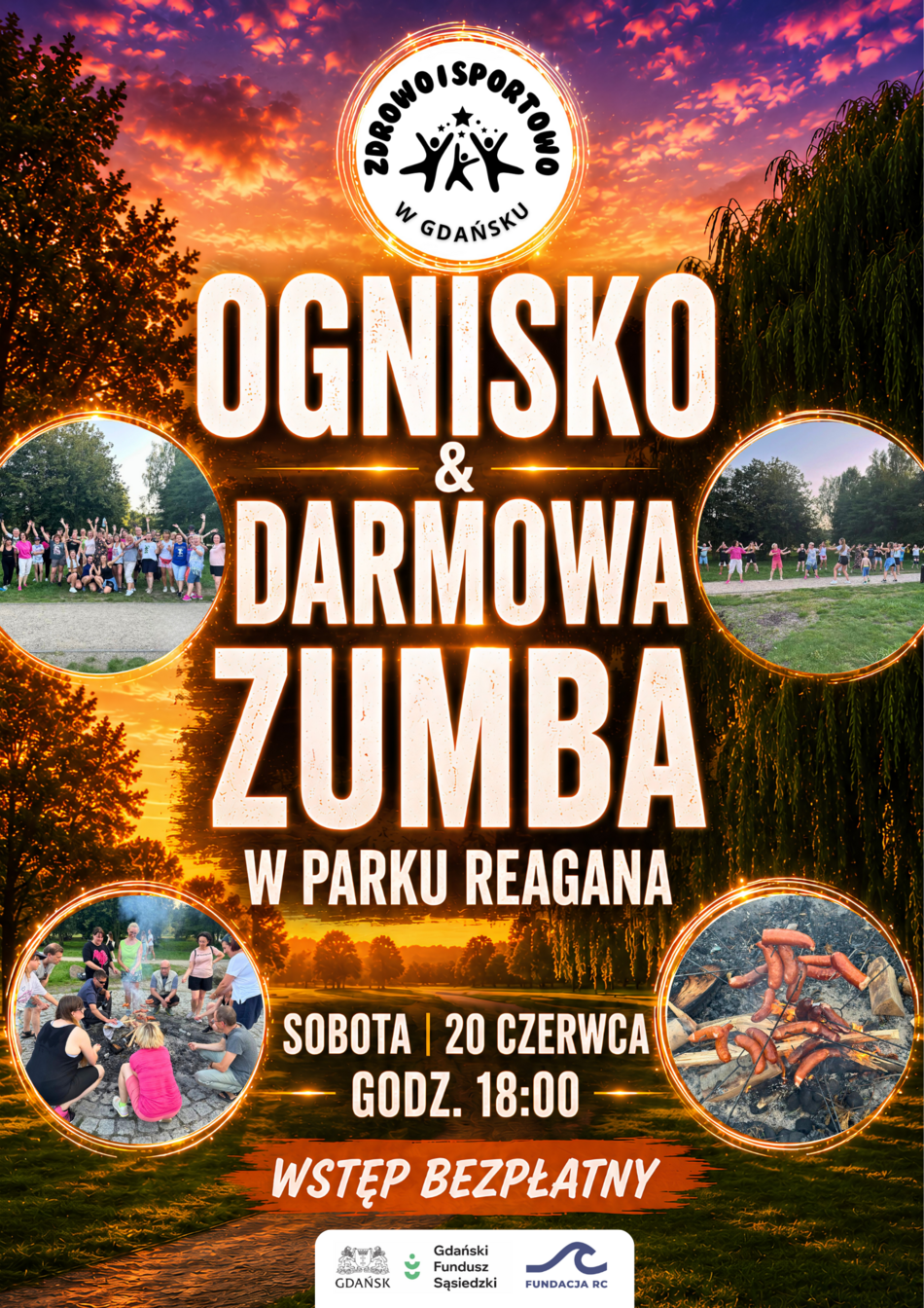 Link do opisu wydarzenia: Ognisko & darmowa Zumba w Parku Reagana
