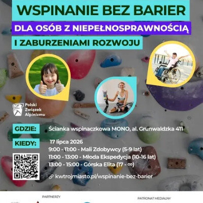 Link do opisu wydarzenia: II Gdański Festiwal Wspinanie Bez Barier 