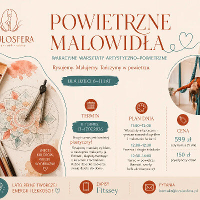 Link do opisu wydarzenia: Wakacyjne warsztaty - powietrzne malowidła 