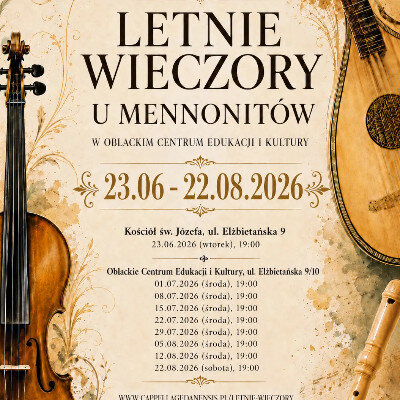 Link do opisu wydarzenia: VII Festiwal Letnie wieczory u Mennonitów - Magic of accordion 