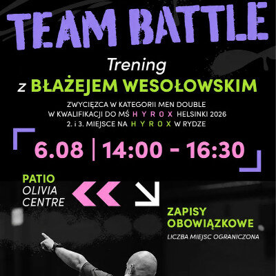 Link do opisu wydarzenia: Team Battle z Mistrzem HYROX 