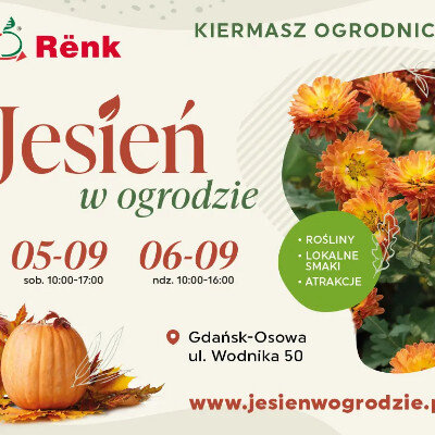 Link do opisu wydarzenia: Kiermasz Ogrodniczy Jesień w ogrodzie 
