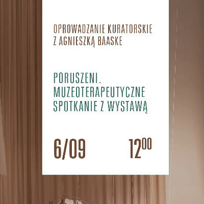 Link do opisu wydarzenia: Poruszeni. Muzeoterapeutyczne spotkanie z wystawą główną M2WŚ 