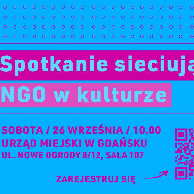 Link do opisu wydarzenia: Razem dla kultury. Spotkanie sieciujące gdańskie organizacje pozarządowe 