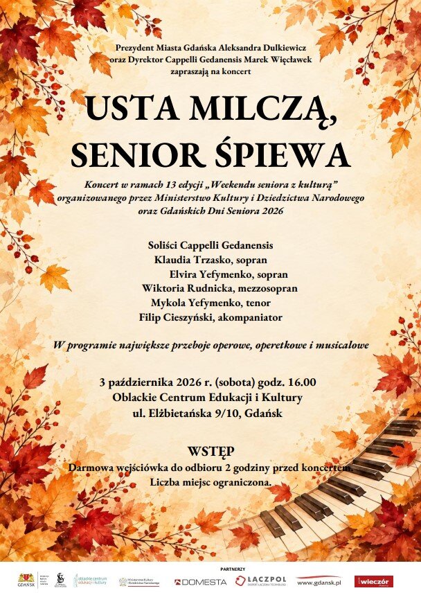 Link do opisu wydarzenia: Usta milczą, Senior śpiewa