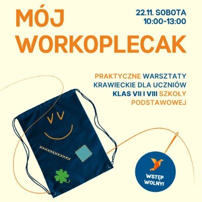 Link do opisu wydarzenia: Bezpłatne warsztaty krawieckie dla młodzieży